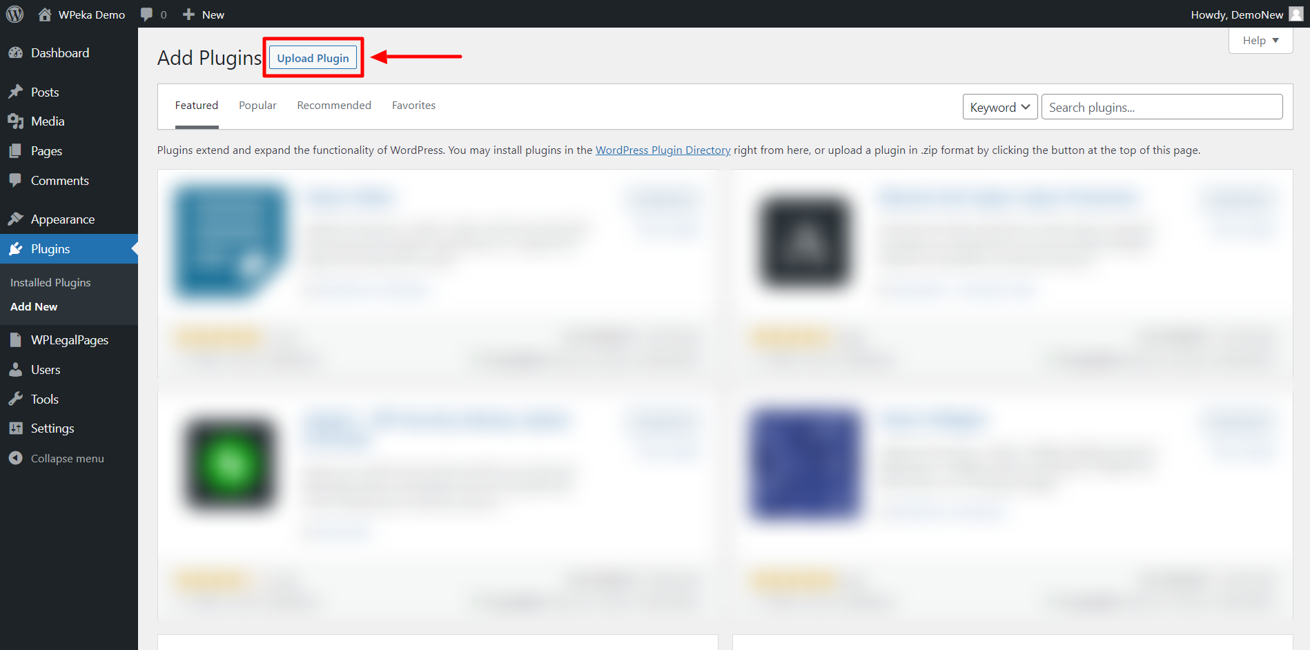 Plugins Add new