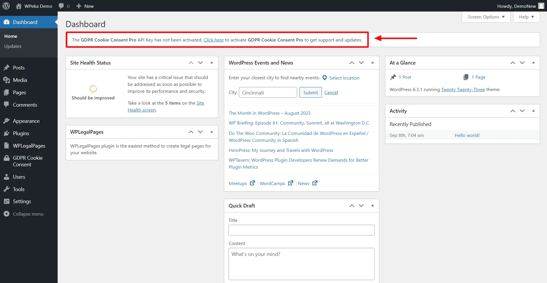 API key and Product ID