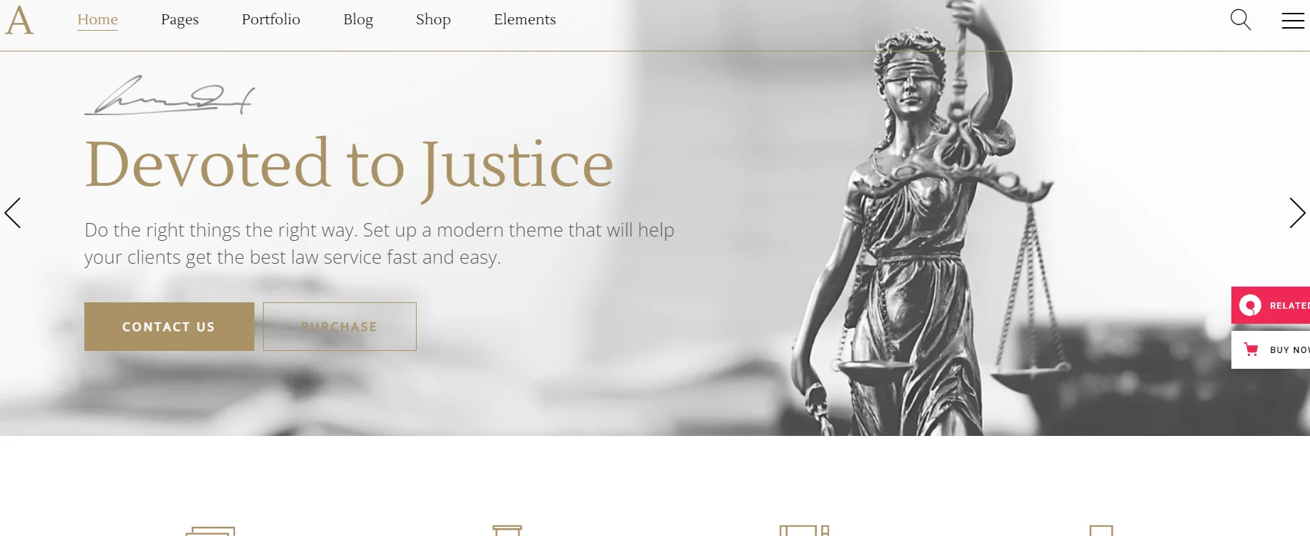 Anwalt Law Firm WordPress Theme
