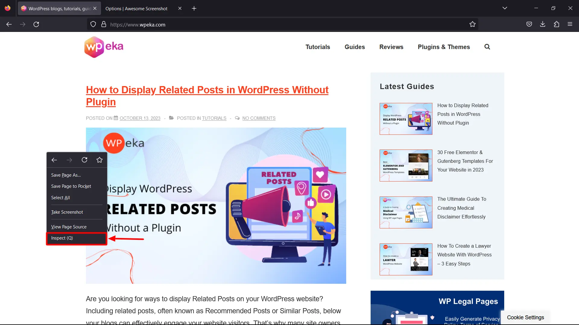 Inspect Element