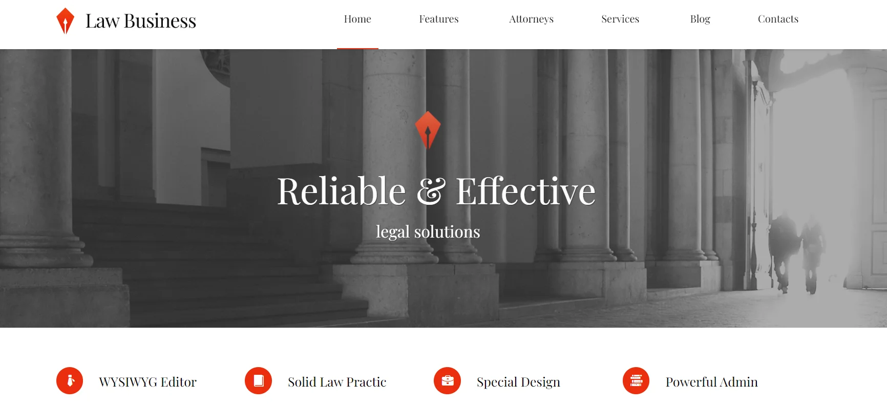 LawBusiness Law Firm WordPress Theme
