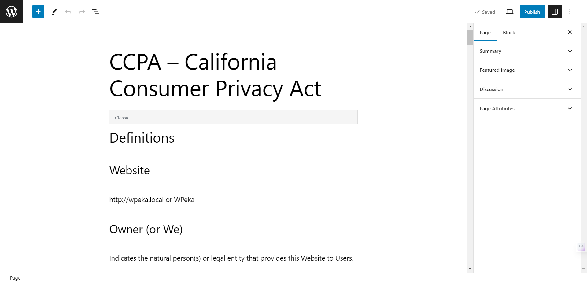 activating the plugin 
