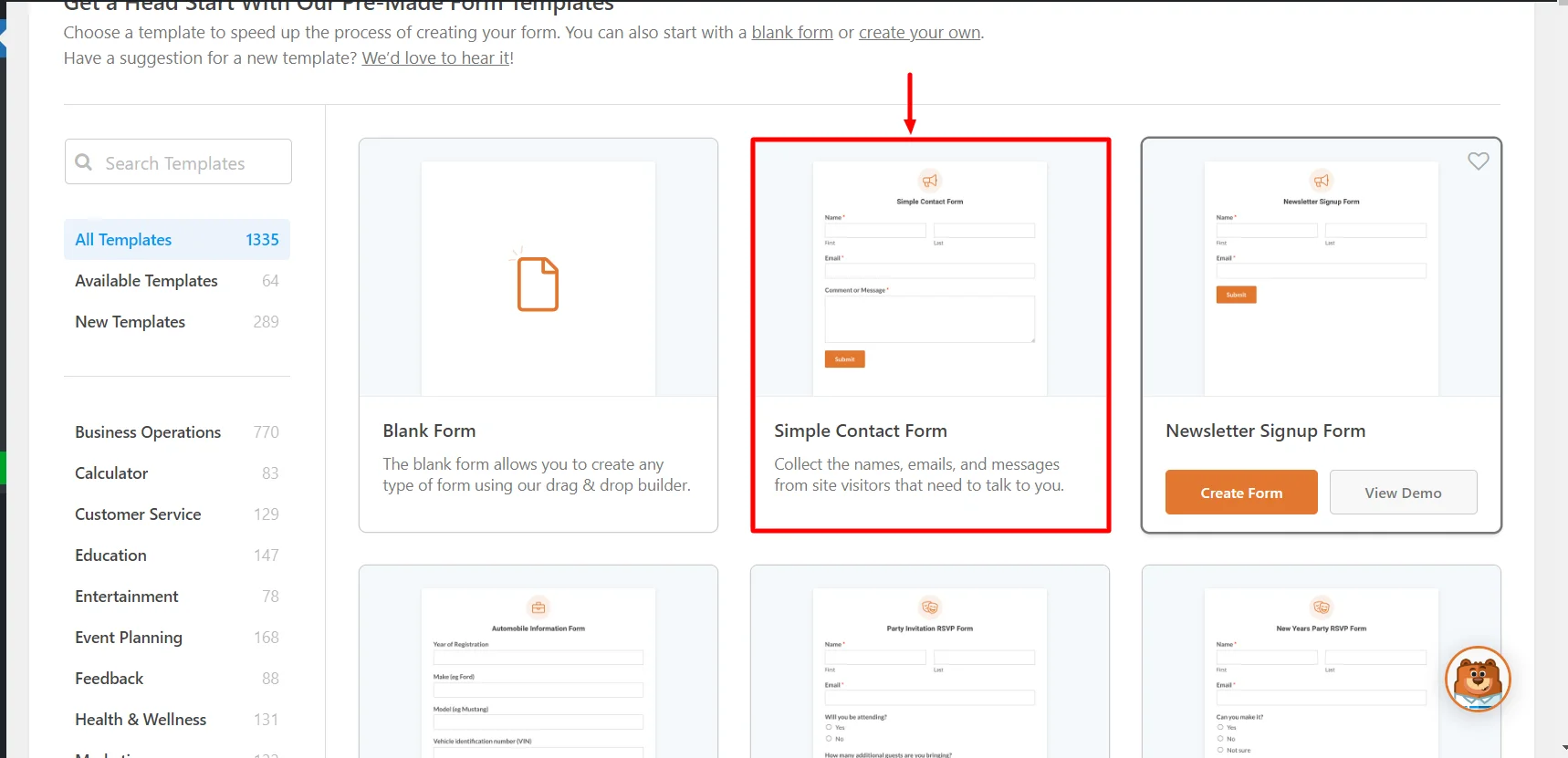creating Simple Contact Form.