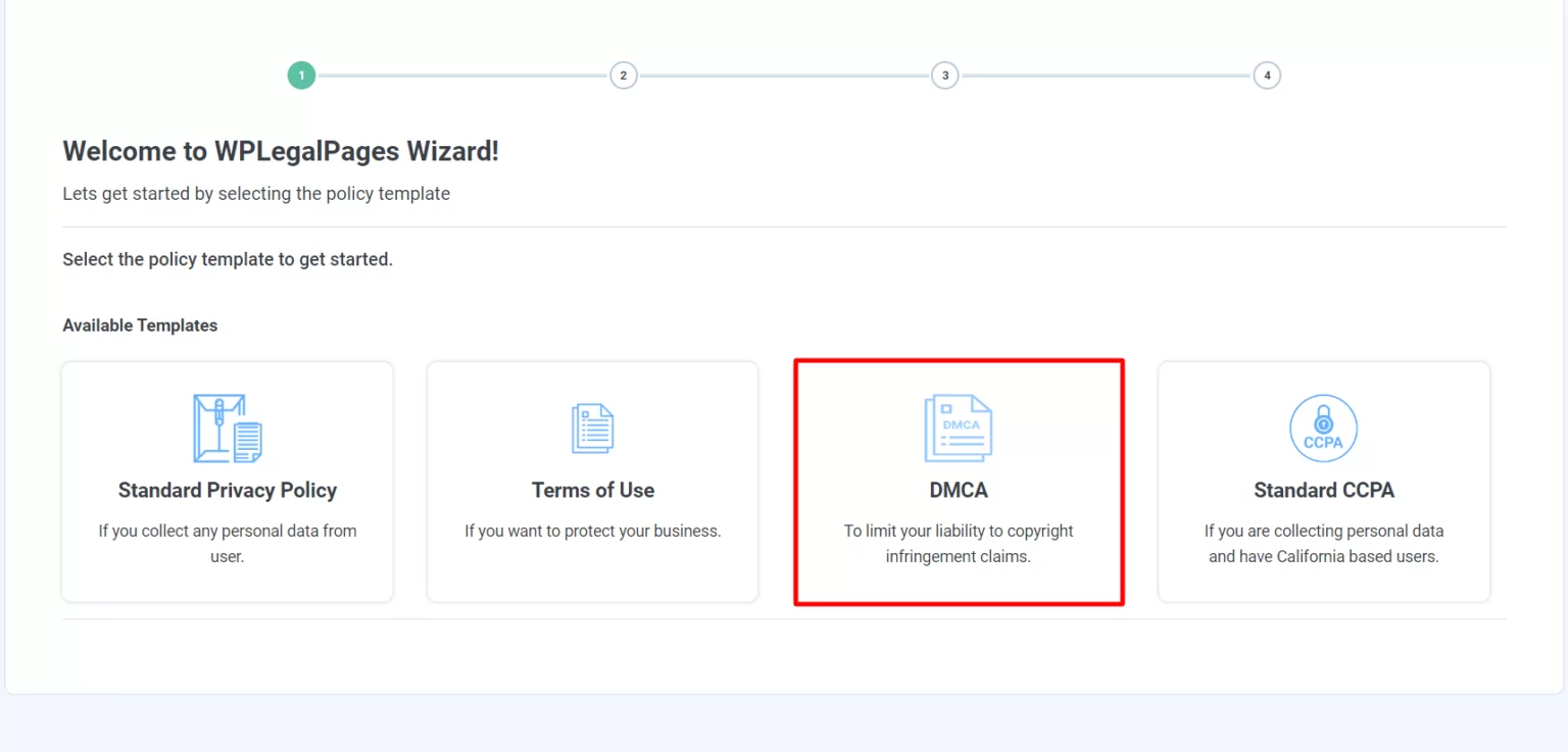 Creating DMCA notice  