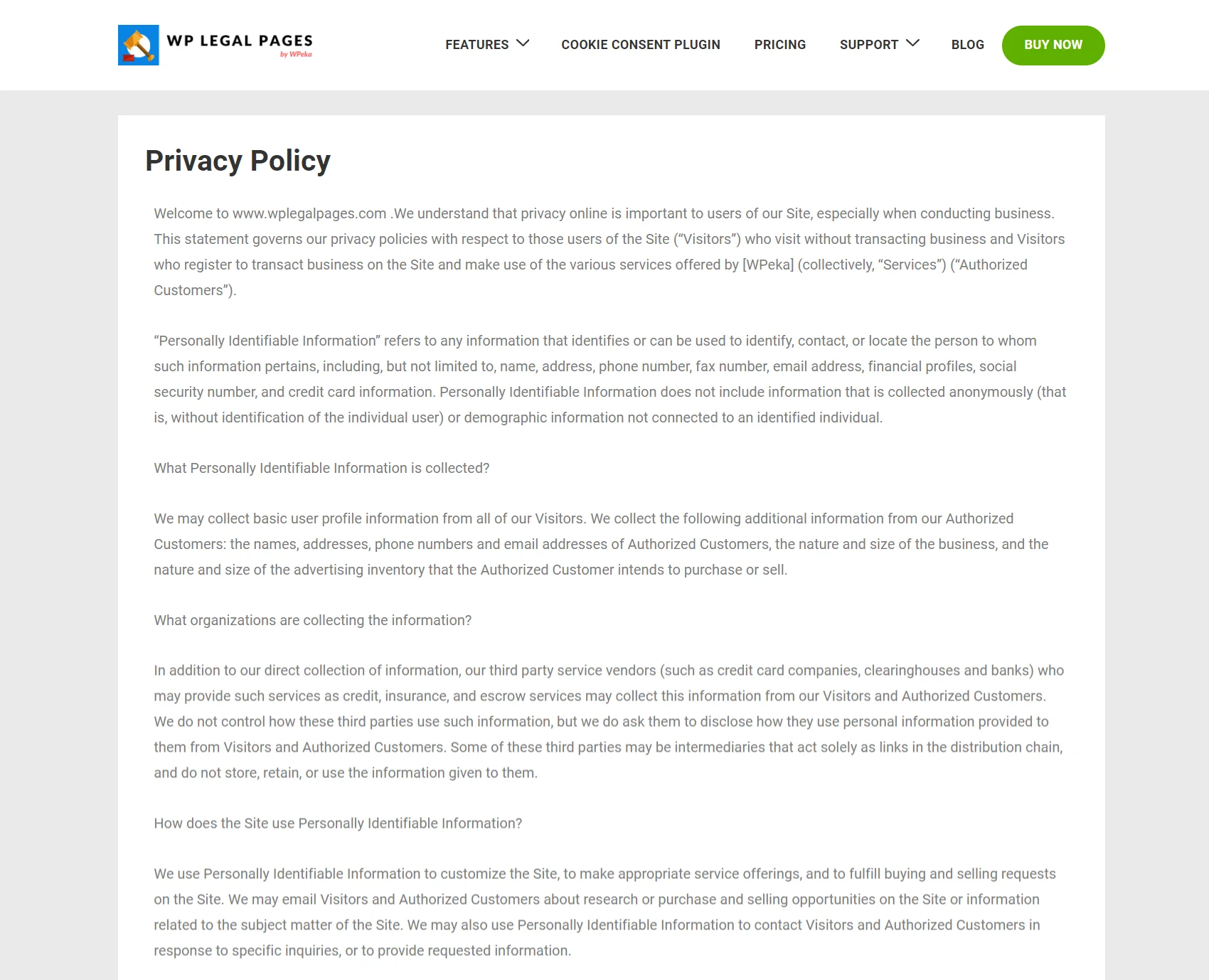 Privacy Policy