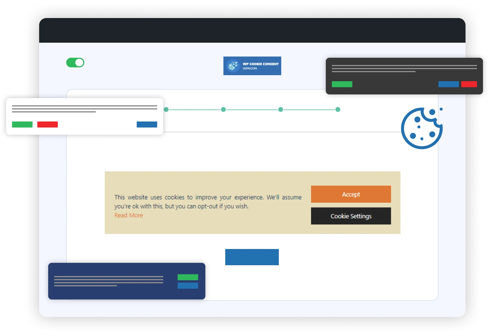 Cookie banner generator for WordPress