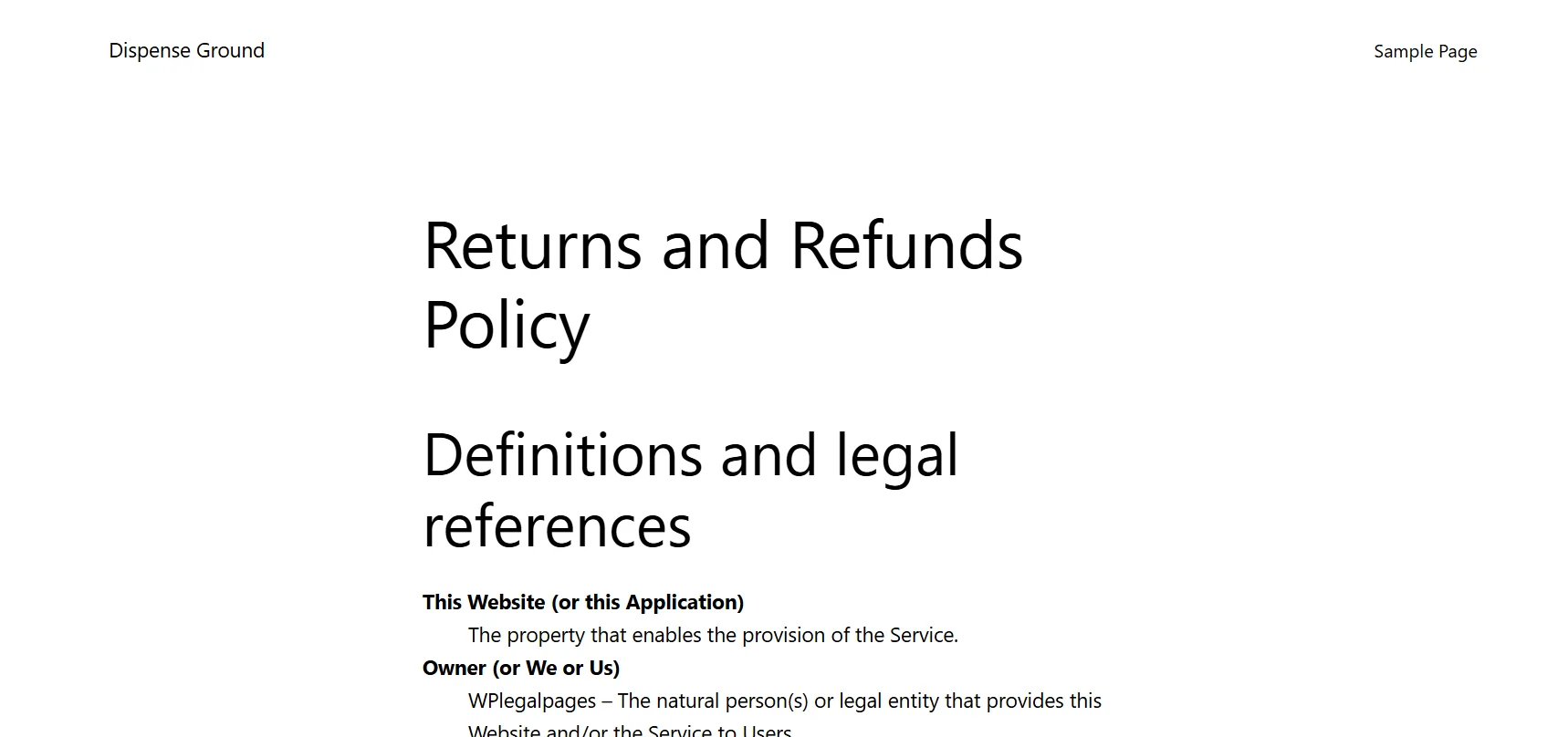 Returns and Refunds Policy
