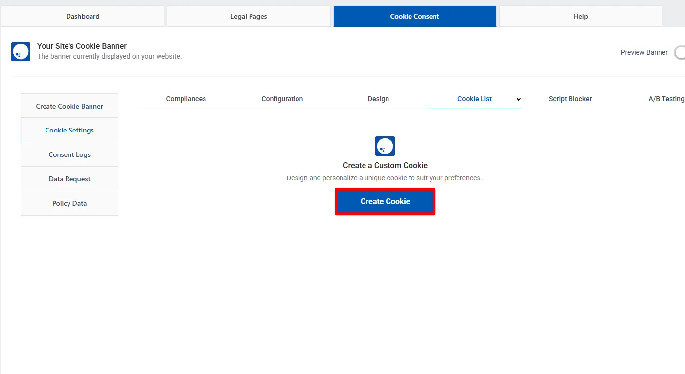 Creating cookie list