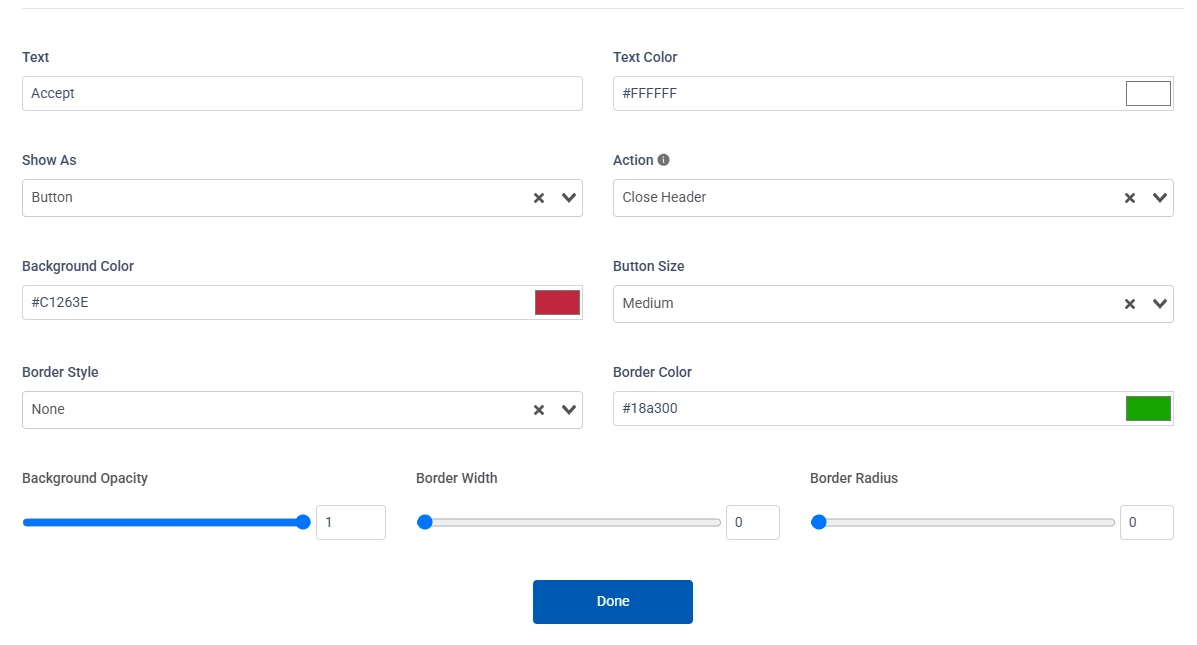 Design customization elements