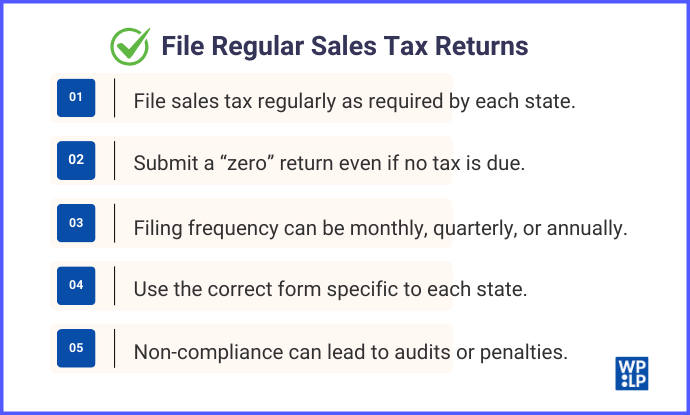 File Regular Sales Tax Returns