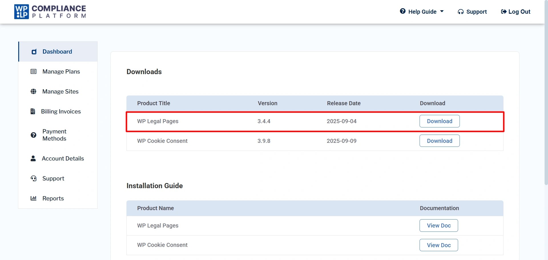 Download from app.legalpages