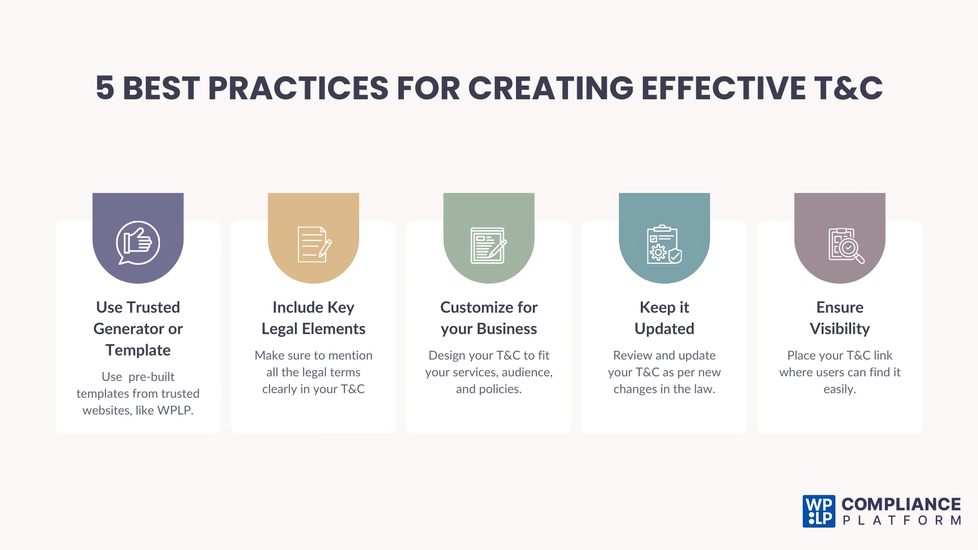 Best practices for creating effective Terms & Conditions
