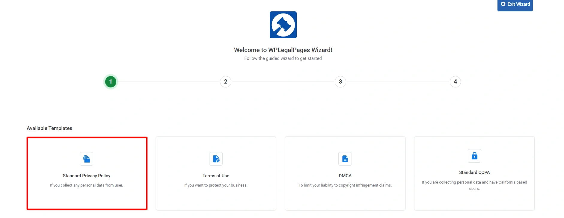 Creating privacy policy page