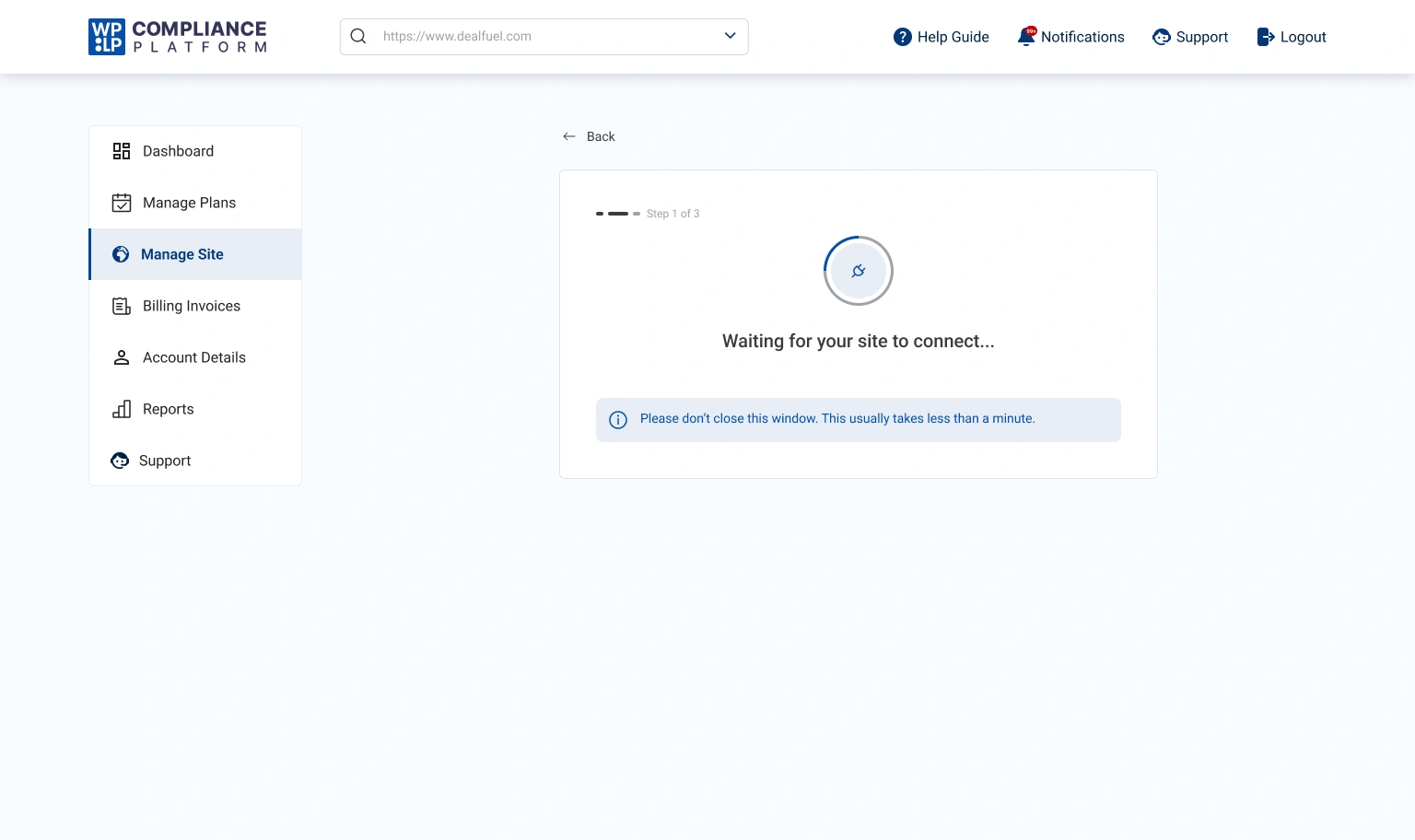 Connect via plugin_step 2