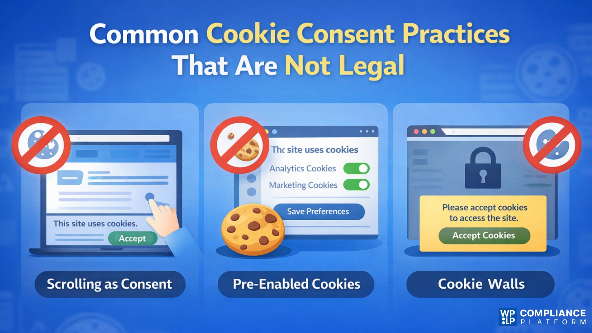 Common Cookie Consent Practices That Are Not Legal