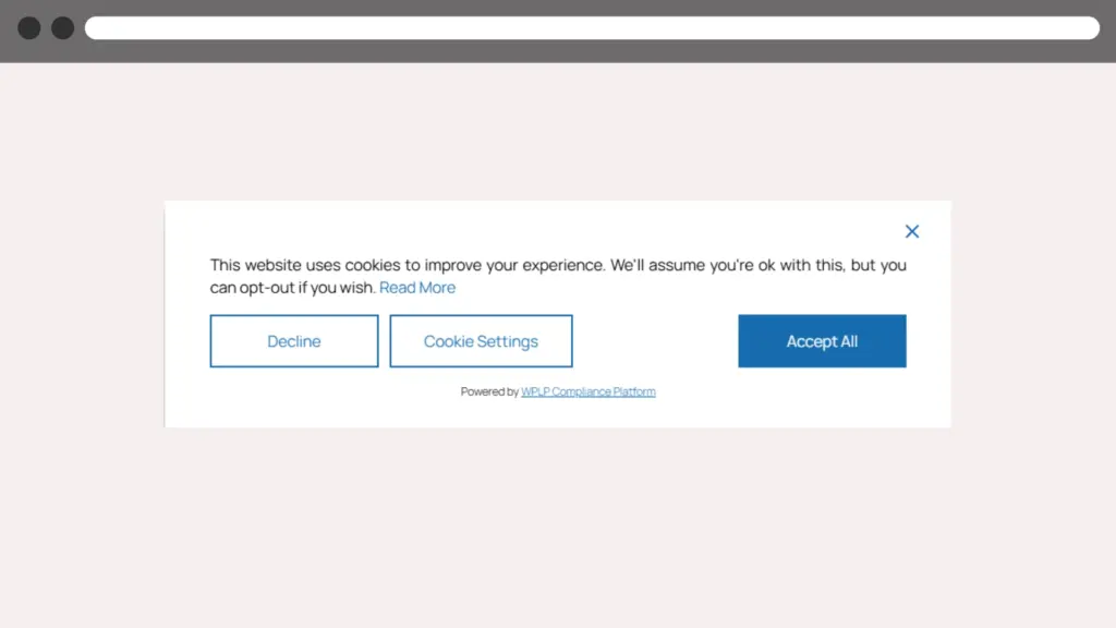 WPLP Compliance Platform cookie banner
